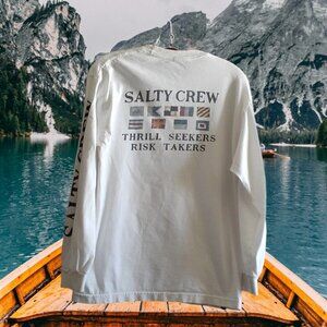 Salty Crew Thrill Seekers Risk Takers Long Sleeve Sailing Boating Mens M